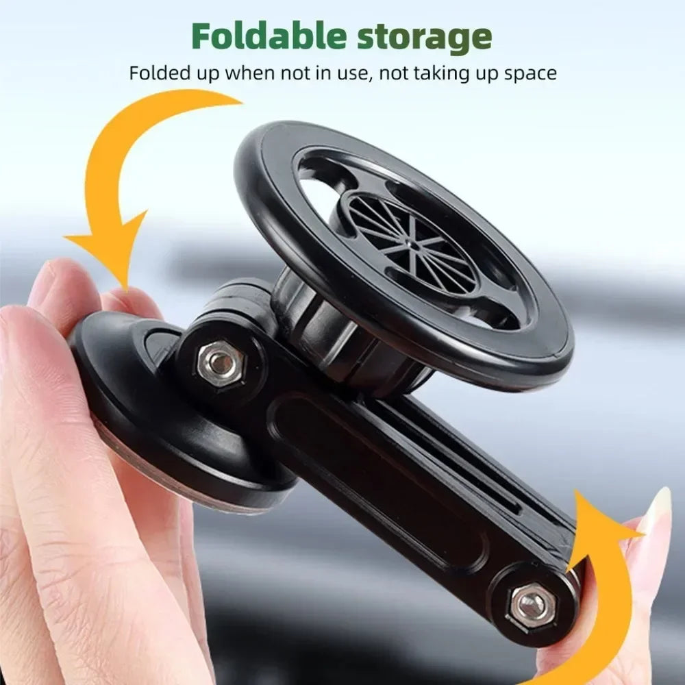 Multifunctional Magnetic Car Mount 360° Rotating Foldable Magnetic Mount for Car Navigation