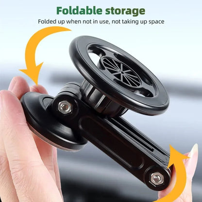 Multifunctional Magnetic Car Mount 360° Rotating Foldable Magnetic Mount for Car Navigation