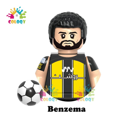 Kids Toys Football Stars Building Blocks Sport Player Mini Action Figures Toys For Boys Christmas Gifts
