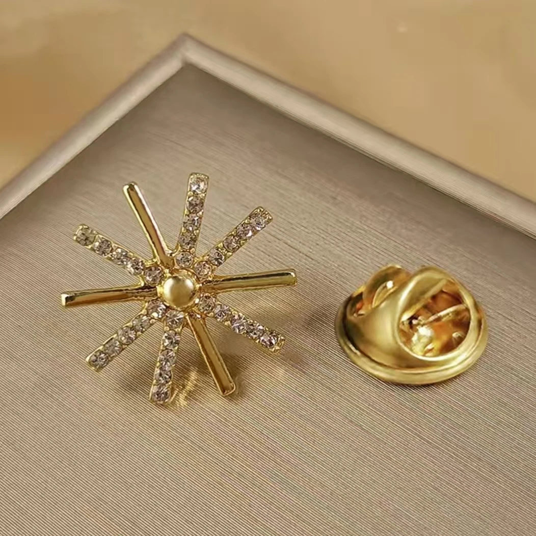 Cute Mini Brooch Pins Colorful Crystal Fruit Bowknot Flower Neckline Lapel Pin for Women Girls Buckle Jewelry Gifts