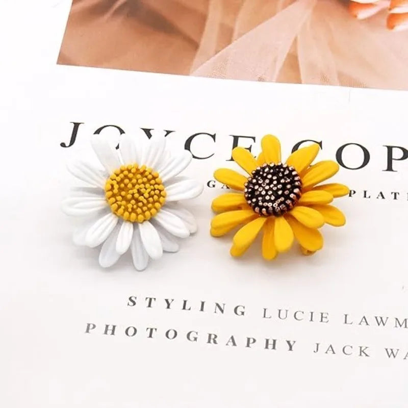 Multicolor Cute Daisy Flower Brooch Plant Sunflower Set Lapel Pin Enamel Pin Coat Collar Brooch Ladies Girls Men's Jewelry Gift