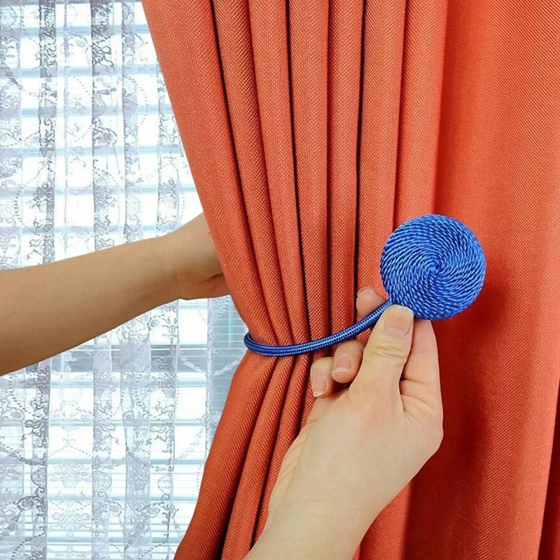 1pc Magnetic Curtain Tieback Clip Room Accessories Curtains Holder Buckles Rope Strap Home Decor