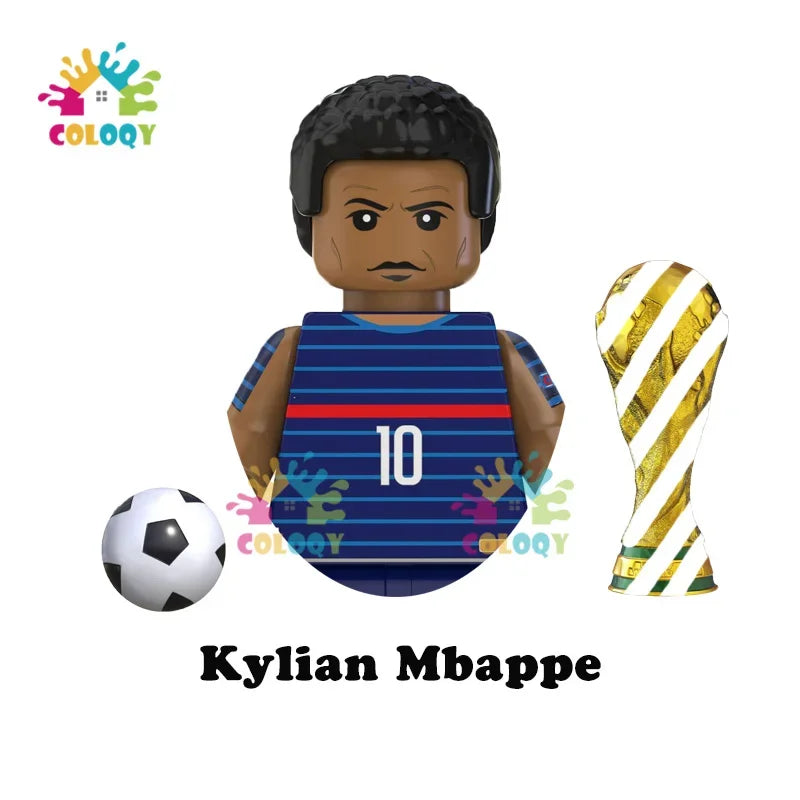 Kids Toys Football Stars Building Blocks Sport Player Mini Action Figures Toys For Boys Christmas Gifts