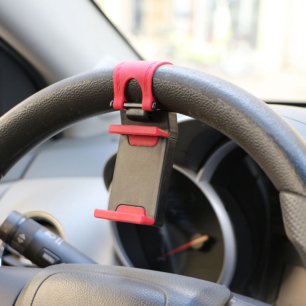 Universal Car Interior Steering Wheel Clip Phone Holder Mount for iPhone XiaoMi Samsung Mobile Phone GPS Car Accessories