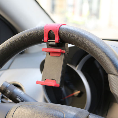 Universal Car Interior Steering Wheel Clip Phone Holder Mount for iPhone XiaoMi Samsung Mobile Phone GPS Car Accessories