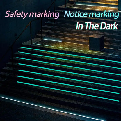 Luminous Fluorescent Night Self-Adhesive Glow In The Dark Sticker Tape Safety Security Home Decoration Warning Adhesive Tape