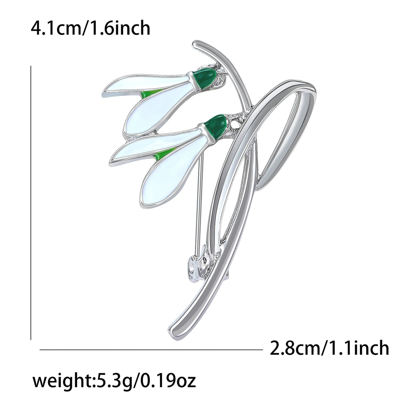Fashion Enamel Flower Brooches for Women Unisex Plant Pins Office Casual Party Friend New Gifts Jewelry Accessories Decoration