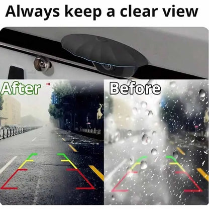 Car Rear Camera Rain Cover - Thickened & Widened Silicone, Non-Destructive Installation, Suitable for All Car Car Models, Clear