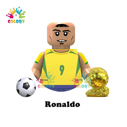 Kids Toys Football Stars Building Blocks Sport Player Mini Action Figures Toys For Boys Christmas Gifts