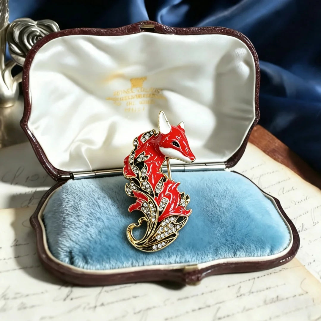 Baroque Luxury Fox Animal-Themed Brooches for Men and Women, Jewelry, Fashion Accessories, and Party Gifts