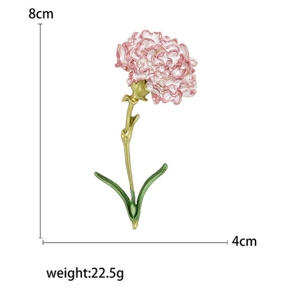 Enamel Hydrangea Brooches for Women Unisex Trendy Rhinestone Flower Pins Banquet Party Backpack Gifts Jewelry Accessories