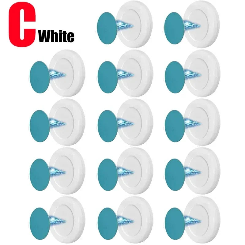2sets - Strong Magnetic Hooks Anti-Lost Magnet Holder Remote Control Storage Hooks Wall Mount Fridge Stickers Hook for Home Organizer