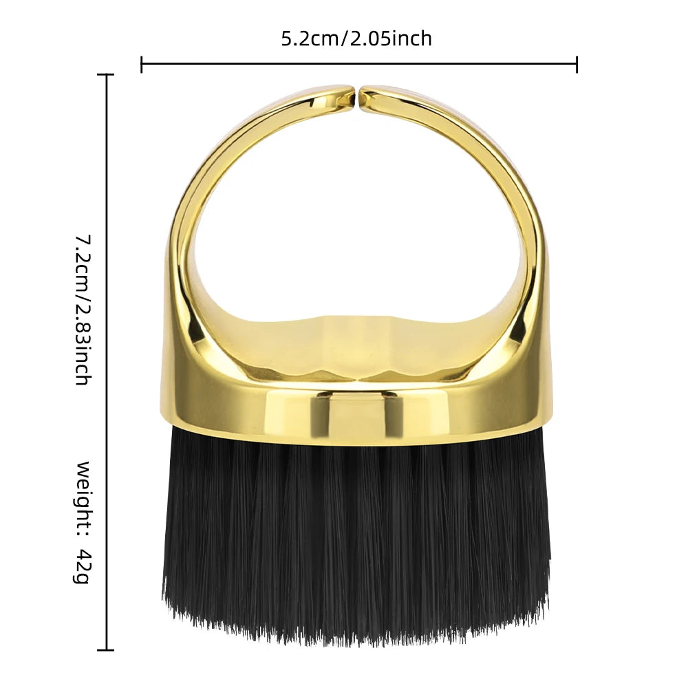 Ring Neck Duster Barber Remove Loose Hair Brush Hair Cutting Brush Soft Hair Cleaning Brush Hairdressing Tools