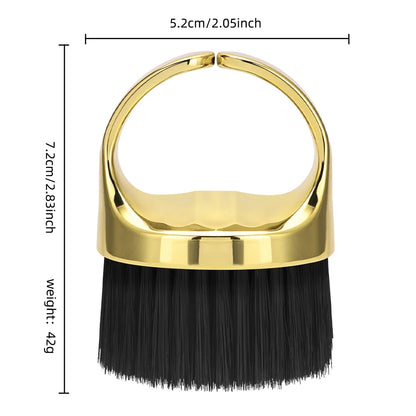 Ring Neck Duster Barber Remove Loose Hair Brush Hair Cutting Brush Soft Hair Cleaning Brush Hairdressing Tools