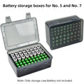 Multi Slot Battery Organizer Storage Case Holder 54 Slot AA AAA Battery Storage Organizer Box Home Drawer Organization Dispenser