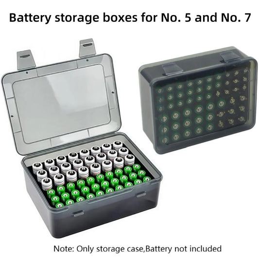 Multi Slot Battery Organizer Storage Case Holder 54 Slot AA AAA Battery Storage Organizer Box Home Drawer Organization Dispenser