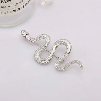 SKEDS Women Men Fashion Exquisite Colorful Rhinestone Snake Brooch Pin Elegant Lady Crystal Shining Animal Badges Corsages