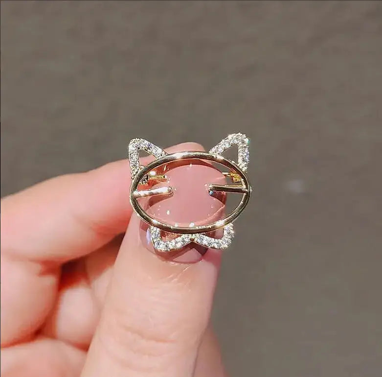 Cute Mini Brooch Pins Colorful Crystal Fruit Bowknot Flower Neckline Lapel Pin for Women Girls Buckle Jewelry Gifts