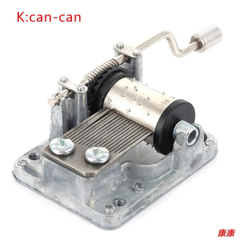 Hand-Cranked Music Box Movement Metal Rocker Mini Diy Gift Music Mechanical Decorative Collectibles For Girl Boy friend