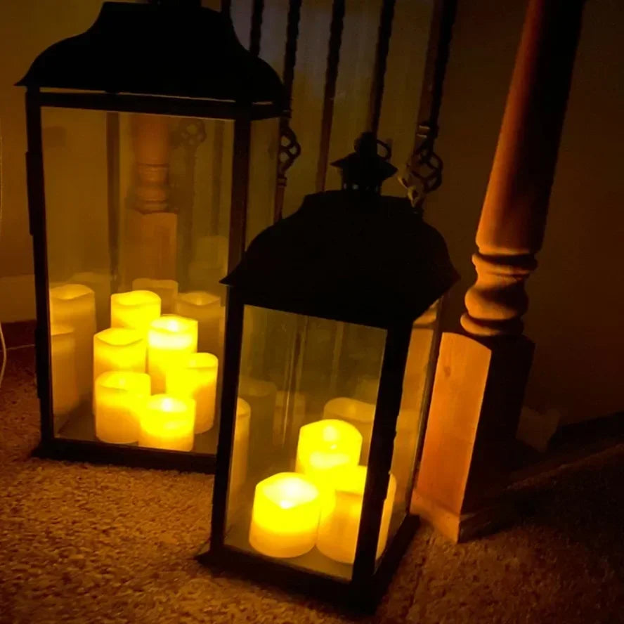 Wholesale LED Flameless Candles Flickering Light for Christmas Wedding Birthday Party Decor, 1–10PCS Battery Operated Candle
