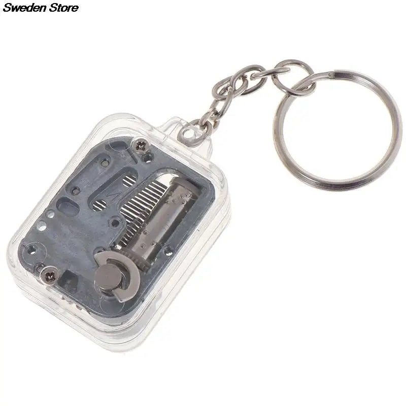 1PC Music Box Movement DIY Play Set Mechanical Metal Music Boxes Clockwork Keychain Gift Home Decor Random Music