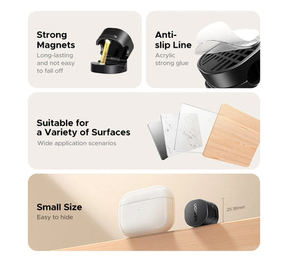 Ugreen Magnetic Cable Organizer Clips for Desk USB Charging Cord Management Holder Wire Ties for Earphone Cable Organizer