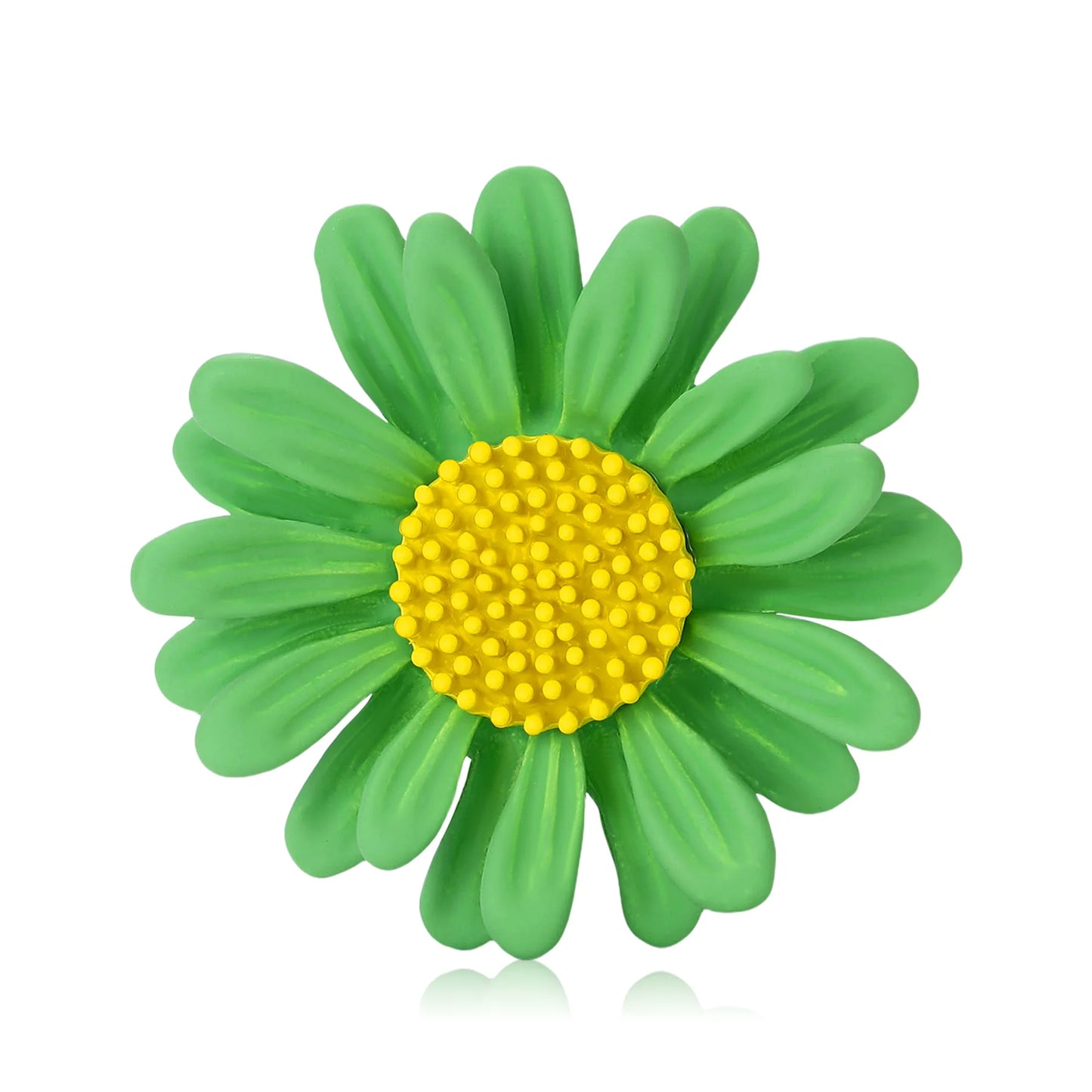 Beaut&Berry Trendy Enamel Daisy Brooches for Women Unisex Plant Sunflower Pins Casual Party Jewelry Accessories Gifts Decoration