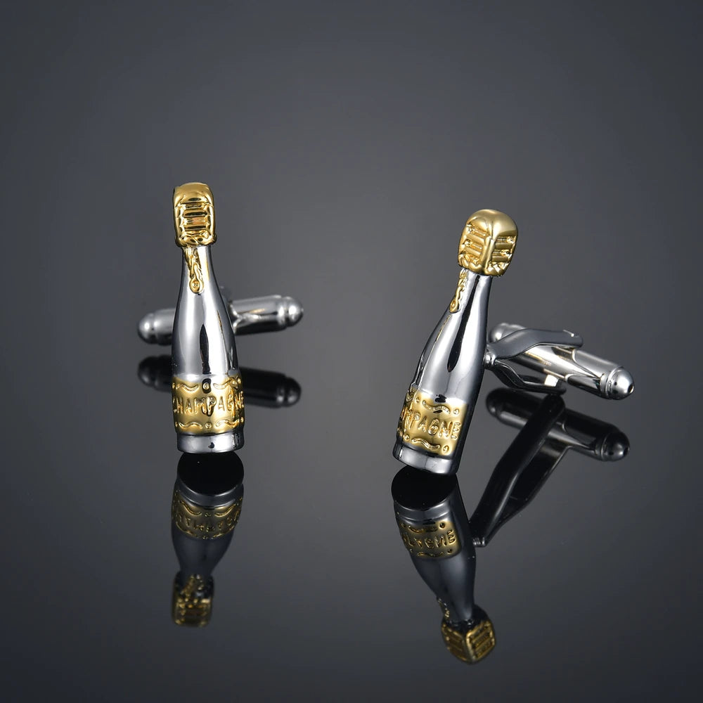 Copper material, plating, entertainment, hobbies, cufflinks, musical notes, chromatics, piano, guitar, French shirt, acce