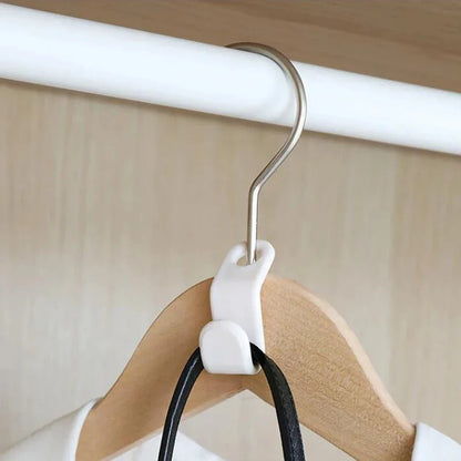 15pcs Mini Clothes Hanger Connector Hooks Plastic Cascading Organizer Rack Space Saving for Closet