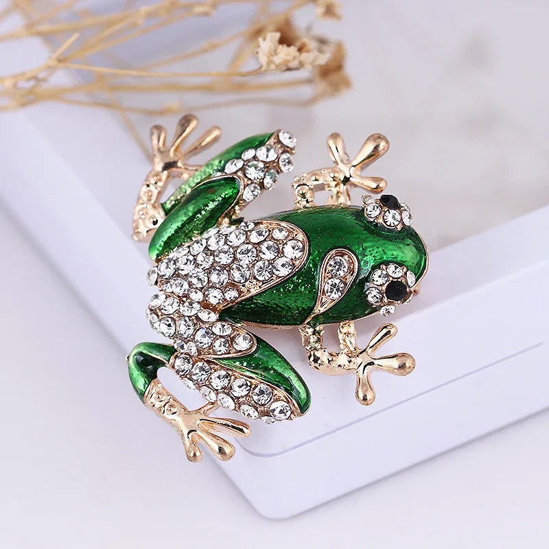Baroque Luxury Frog Collection: Brooches and Pins for Men and Women, Jewelry, Fashion Accessories, and Party Gifts