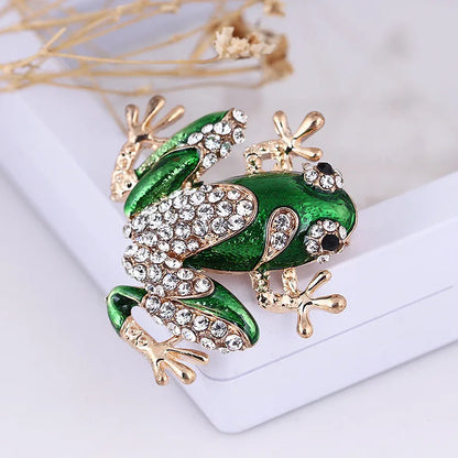 Baroque Luxury Frog Collection: Brooches and Pins for Men and Women, Jewelry, Fashion Accessories, and Party Gifts