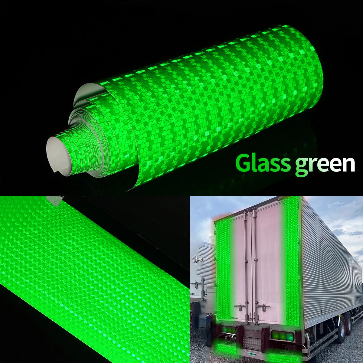 Reflective Safety Mark Tape Stickers Self Adhesive Warning Film for Car Motorcycle Auto Styling