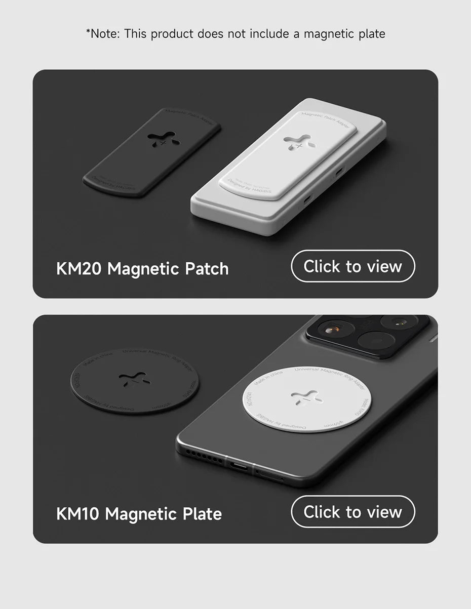 Hagibis Magnetic Adapter Magnet Sticker for Magsafe Accessories Metal Plate Adhesive Patch Bundle Kits SSD Power Banck DAC Amp