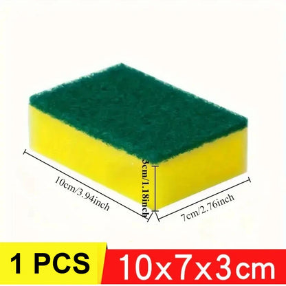 5PCS Kitchen Sponges Dual-Sided Scrub Pads Super Absorbent Dish Towel Scratch Resistant Scrubbing Sponge Highly Absorbent