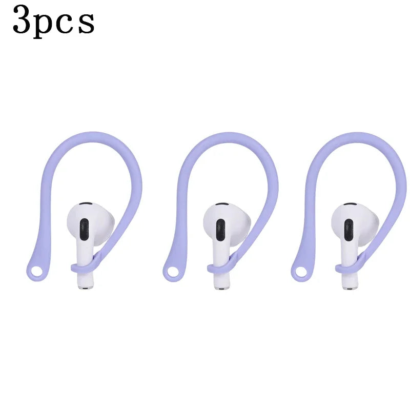1/3/5/6Pairs Silicone Ear Hooks for Apple AirPods Pro Accessories Anti-fall Bluetooth Earphone Holder for AirPods 3 Earhooks
