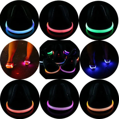 Outdoor Running Light LED Luminous Shoe Clip Light Night Safety Warning Bright Flash Light Sport Bicycle Bike Shoe ClipLight