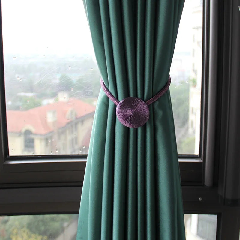 1pc Magnetic Curtain Tieback Clip Room Accessories Curtains Holder Buckles Rope Strap Home Decor