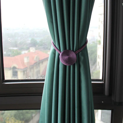1pc Magnetic Curtain Tieback Clip Room Accessories Curtains Holder Buckles Rope Strap Home Decor