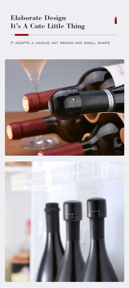 Vacuum Sealed Wine Bottle Plug Champagne Stopper Leak-Proof And Fresh Bottle Cap Wine Corks Bar Accessories Supplies