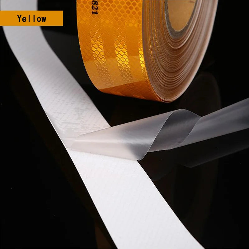 5cm 104R High Intensity Reflective Conspicuity Warning Tape For Bike Truck Boats Trailer Self-Adhesive Waterproof Safety Tape
