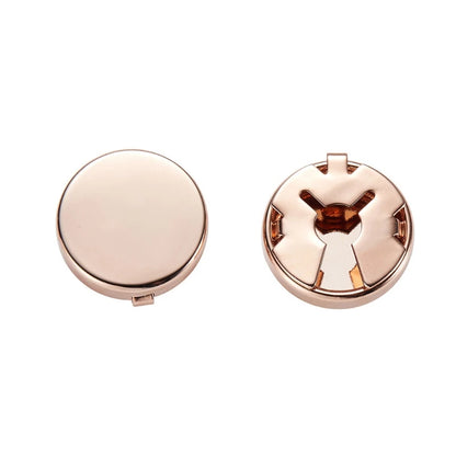 1 Pair Brass Round Button Cover Cufflinks Formal Shirt Cuff Links Fine Details Imitation Cuff Links for Photo Shooting