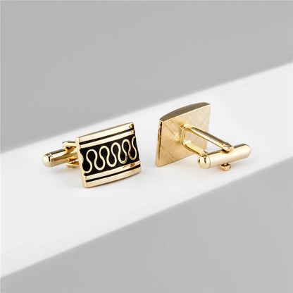 4 Pair Cufflinks For Mens With Gift Box Man Shirt Cufflinks Wedding Guests Gifts Men Gift For Husband Business Tie Clip T0204022