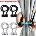 2/4pcs Curtain Tiebacks with Strong Magnet Thick Rope Design Bedroom Living Room Kitchen Durable for Office, Home Decoration