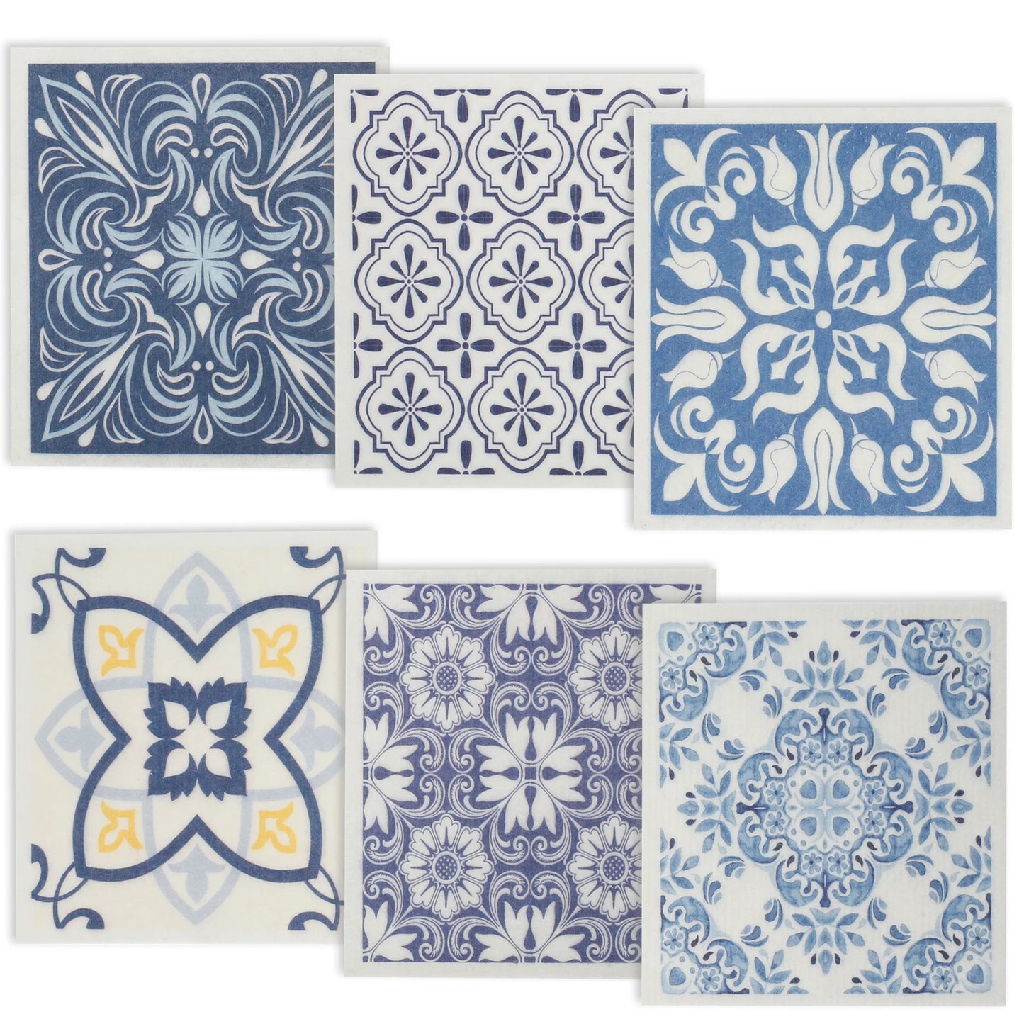 6/12Pcs Swedish Dishcloths Reusable Kitchen Dish Towels Absorbent Dish Rags Biodegradable Soft Cellulose Sponge Washing Cloths