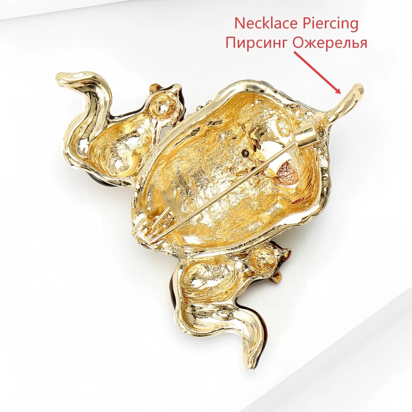 Beaut&Berry Classic Rhinestone Squirrel Chestnut Brooches for Women Unisex Fruit Pins Casual Party Jewelry Accessories Gifts