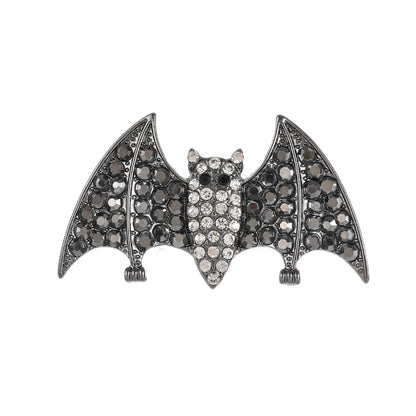 Funny Bat Brooch Gothic Lapel Pin For Women Clothing Coat Sweater Halloween Holiday Party Jewelry Accessories Gift