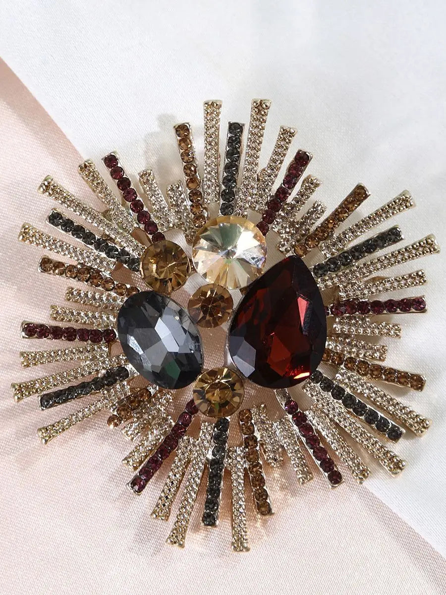 1PC Women's European and American Trendy Atmosphere Droplet brooch Fashion Dressing Banquet Party Festival Gift
