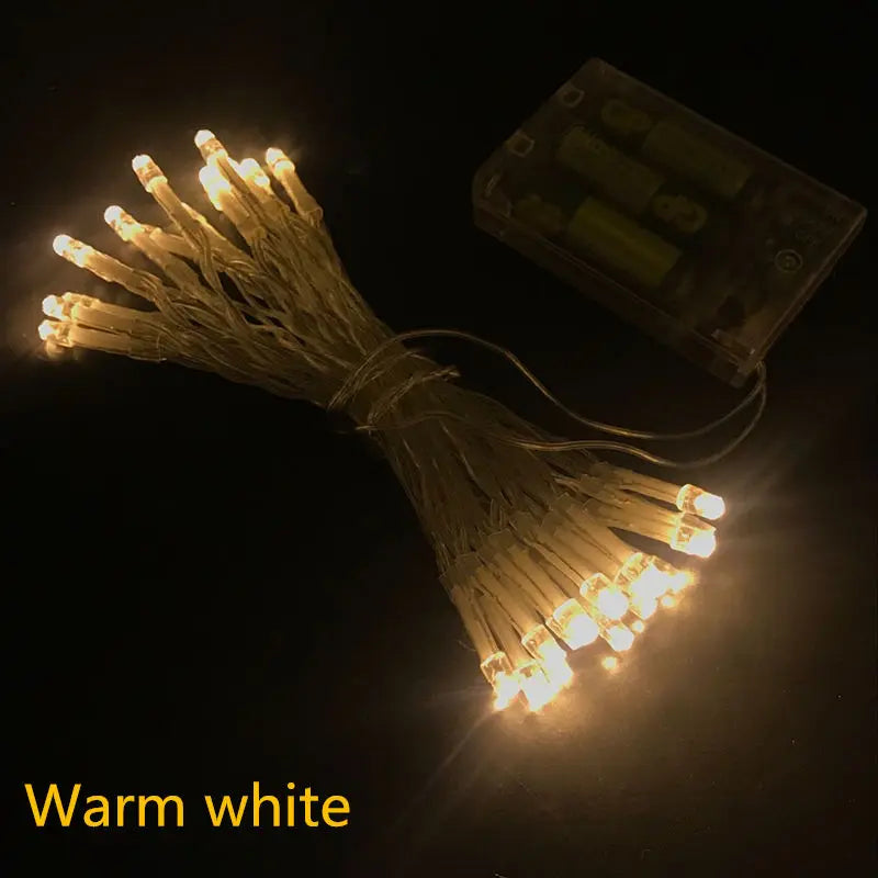 3M 6M 10M LED String Lights 3*AA Battery Operated Waterproof Fairy LED Christmas Lights For Holiday Party Wedding Decoration