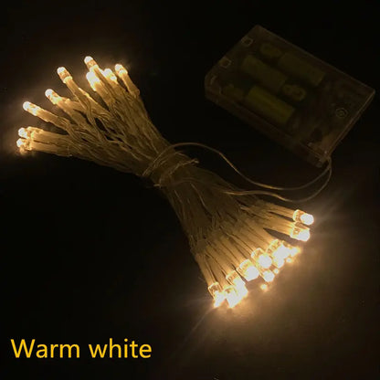 3M 6M 10M LED String Lights 3*AA Battery Operated Waterproof Fairy LED Christmas Lights For Holiday Party Wedding Decoration