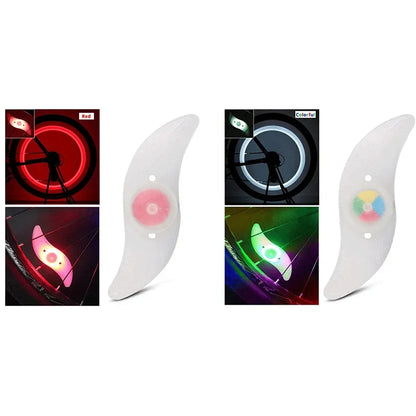 1-3PCS Bike Wheel Spoke Light Tire Lights 3 Mode LED Tyre Tire Flash Lamp Bike Safety Warning Easy to Install MTB  Accessories